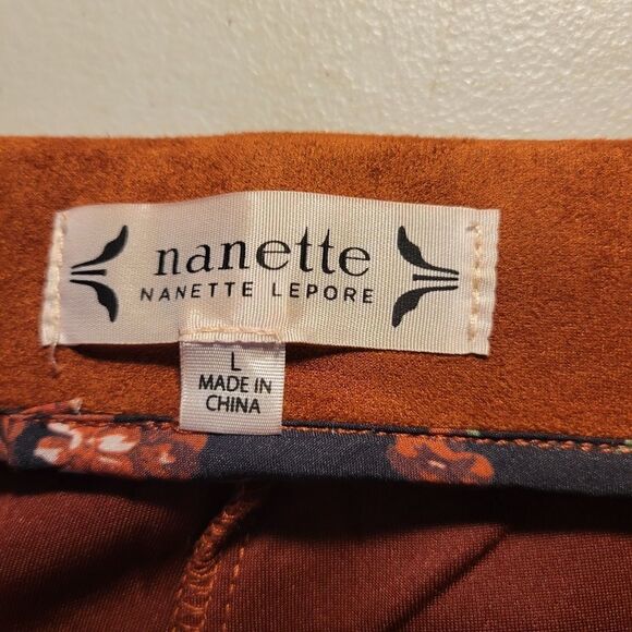 "Nanette Lepore" Woman's pants Size: large spice color tapered,soft material NWT - Picture 4 of 7